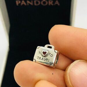 ✨🔥Pandora "LOVE TO TRAVEL" LUGGAGE Dangle Charm